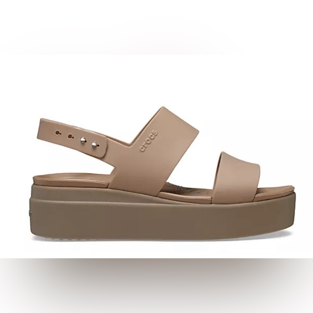 CROCS WOMENS BROOKLYN PLATFORM WEDGE SANDAL